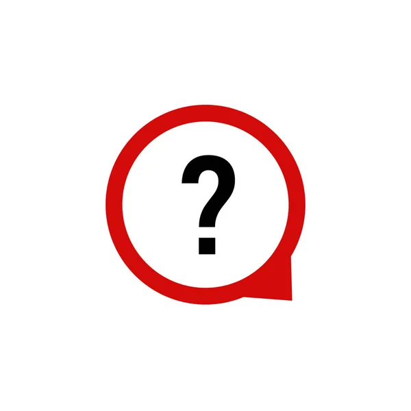 Ikon Gelembung Pertanyaan Tanyakan Tanda Vektor Survei - Stok Vektor