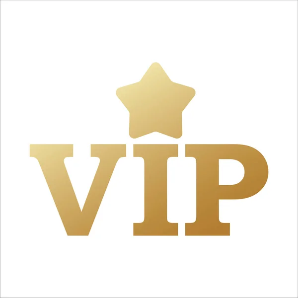 Emblema Dourado Com Coroa Vip Gradiente Certificado Qualidade Para Convite — Vetor de Stock