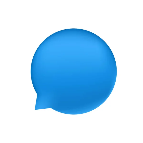Illustration Vectorielle Bleu Bulle Chat — Image vectorielle