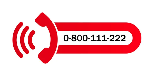 Hubungi Mobile Panggilan Kembali Banner Vector Ilustrasi Hubungi Kami Sekarang - Stok Vektor