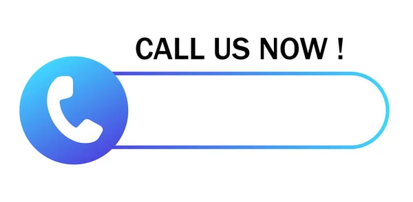 Panggil Kami Sekarang Panggilan Telepon Kembali Tombol Vektor Ilustrasi Hubungi - Stok Vektor