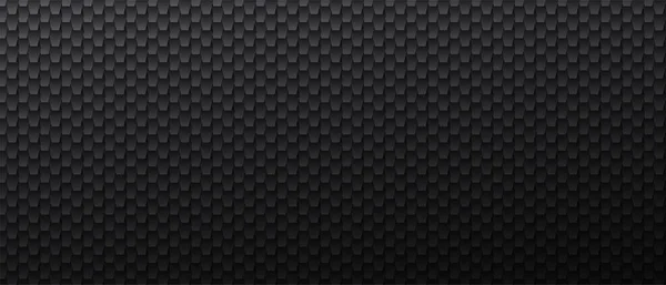 黒色金属炭素繊維の質感ダークベクトルの背景 — ストックベクタ