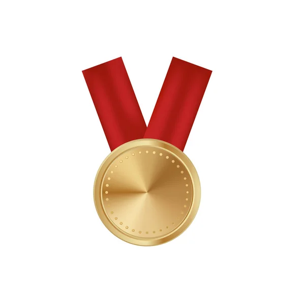 Pemenang Penghargaan Ikon Vektor Medali Emas - Stok Vektor