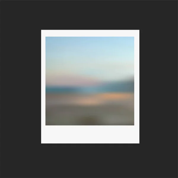 Foto Frame Dengan Lanskap Kabur Warna Persegi Untuk Gambar Dan - Stok Vektor