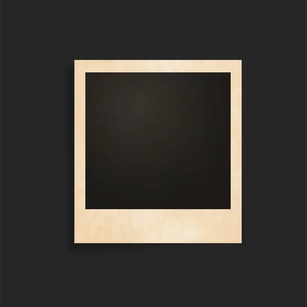 Gouden Fotolijstje Zwarte Lege Vierkanten Voor Foto Schilderijen Met Realistisch — Stockvector