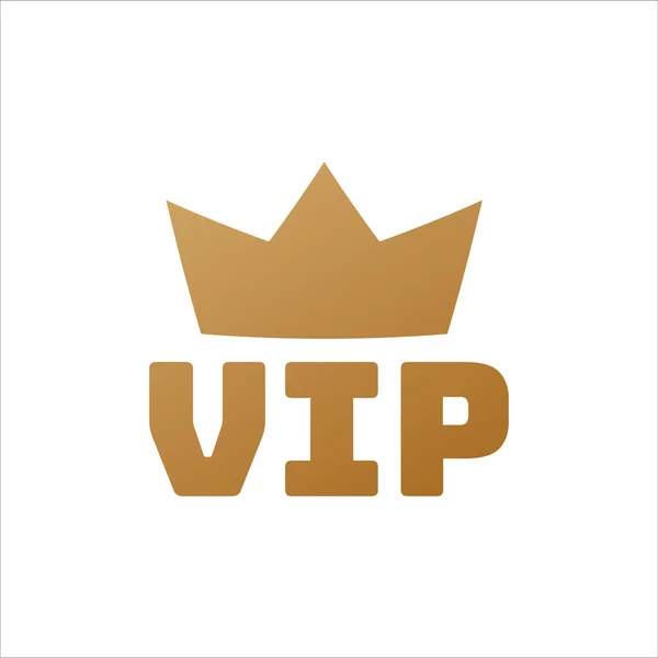 Pegatina Dorada Con Corona Vip Certificado Premium Lujo Para Invitación — Archivo Imágenes Vectoriales
