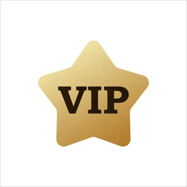 Stella Oro Con Scritta Vip Royal Premium Label Invito Con — Vettoriale Stock