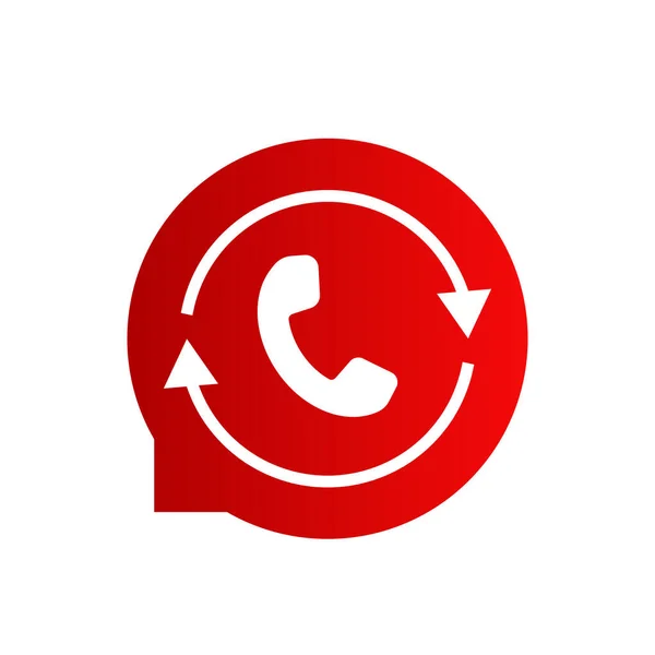 Callback Icon Phone Call Vector — 스톡 벡터