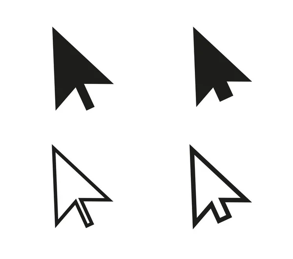 光标图标箭头符号 Web鼠标指针单击符号 — 图库矢量图片