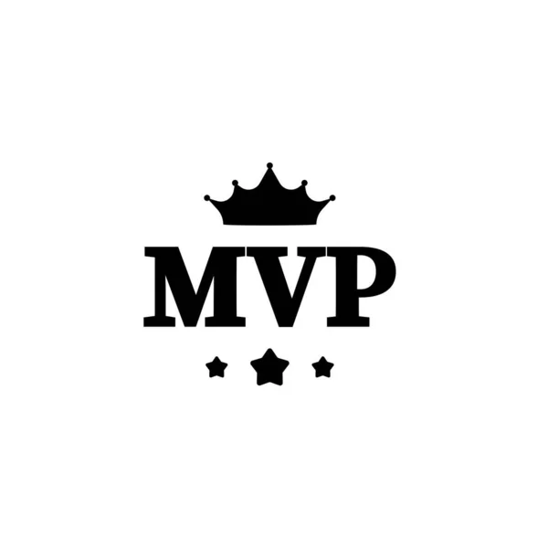 stock vector Mvp most valuable player medal reward badge