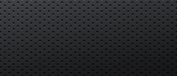ダークバックグランド炭素鋼金属穿孔ベクトルイラスト — ストックベクタ