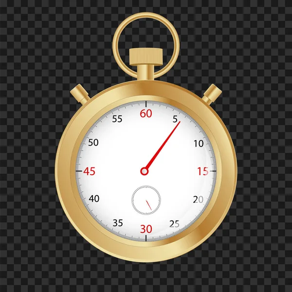 Vecteur Chronomètre Luxe Minuterie Dorée Premium — Image vectorielle