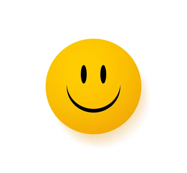 スマイリーベクトル幸せ顔黄色 Emojidex 絵文字デックス — ストックベクタ