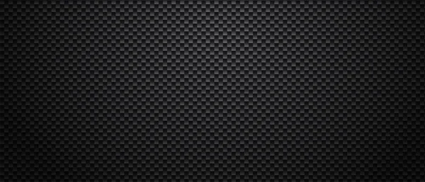 Fond Vecteur Carbone Foncé Texture Fibre Carbone Noire — Image vectorielle
