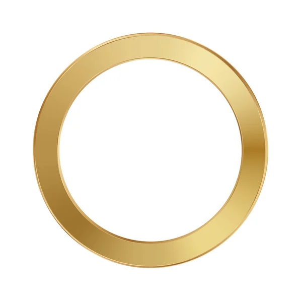 Χρυσή Διανυσματική Απεικόνιση Δακτυλίου Χρυσό Πλαίσιο Κύκλου — Διανυσματικό Αρχείο
