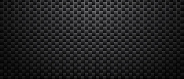 Fondo Vector Carbono Oscuro Textura Fibra Carbono Negro — Vector de stock
