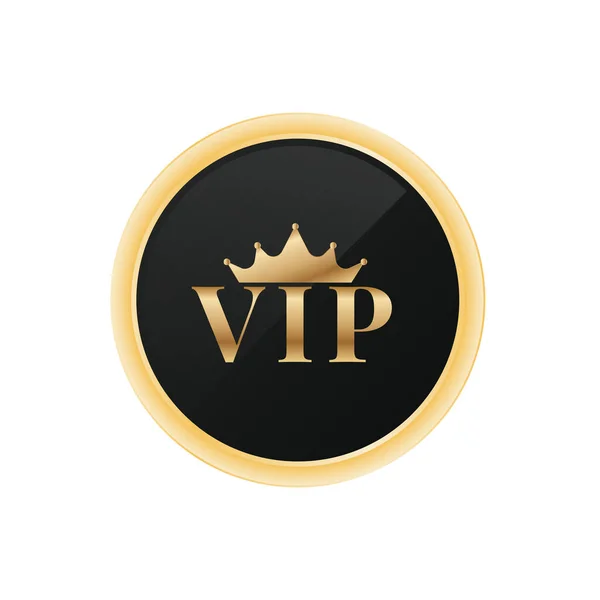 Vector Placa Vip Token Icono Insignia — Archivo Imágenes Vectoriales