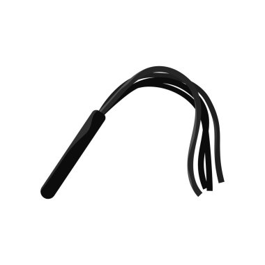 Kırbaç. Sığır kovalamak için deri kuyruk ve sadist hakimiyetle kırbaçlama ve agresif vektör boyun eğme ile köle cezalandırma sembolü.