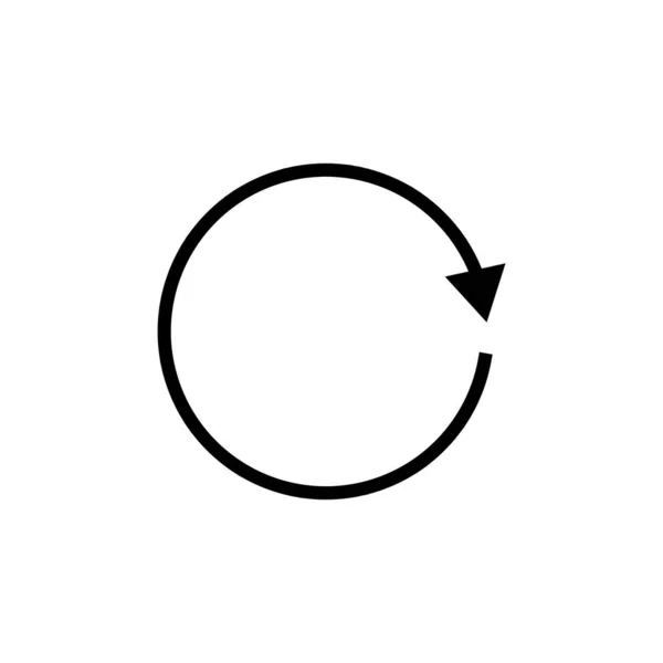 Draai Pijl Cirkel Recycle Gepantserd Rond Frame Herhaal Pijl Cirkel — Stockvector