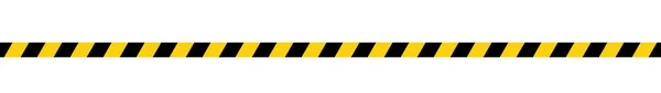 Pozor Bezpečnostní Páska Žluté Černé Varování Před Nebezpečím Opatrností Bezpečnou — Stockový vektor