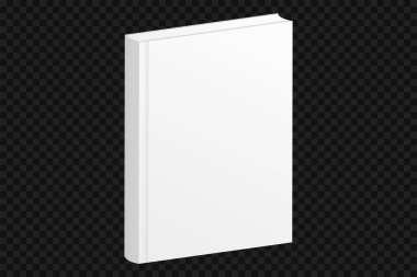 Beyaz kitap şablonu. Disk belgeleme tasarımı için hardcover vektörü ile boş kapaklı boş broşür.