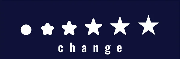 Psykologi Fremskridt Chance Transformation Stjerne Figur Fornyelse Udvikling Med Succes Stock-illustration