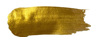 Altın fırça darbesi. Altın vektör boya vuruşu