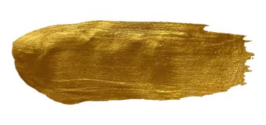 Altın fırça darbesi. Altın vektör boya vuruşu