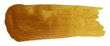 Altın fırça darbesi. Altın vektör boya vuruşu