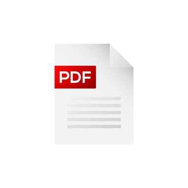 Pdf dosya simgesi. pdf metin belgesi