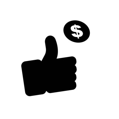 Yazı tura ikonu. Bozuk para vektör sembolü at