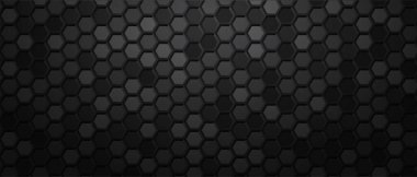 Koyu arkaplan bal peteği karbon metal vektör çizimi