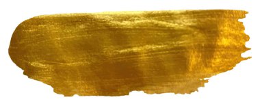 Altın fırça darbesi. Altın vektör boya vuruşu