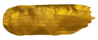 Altın fırça darbesi. Altın vektör boya vuruşu