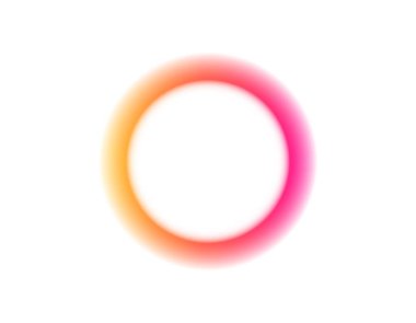 Renklerin pürüzsüz bir şekilde geçtiği, bir halo etkisine benzeyen canlı dairesel bir eğim..