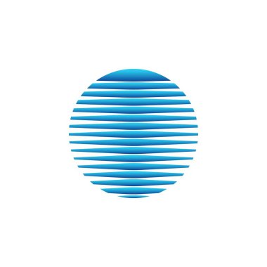 Seksenli ve doksanlı yıllardan esinlenen Retro Daire Tasarımı, geometrik tarzda mavi bir güneş sergiliyor. Klasik temalı görseller için mükemmel.