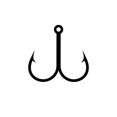 Çeşitli su koşullarında etkin balıkçılık için iki sivri dikenli siyah olta..