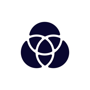 Eşsiz ve şık bir tasarım yaratmak için geometrik şekiller içeren basit soyut çiçek motifi.