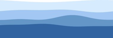 Soyut mavi tonlar, çeşitli mavi tonlarda geometrik çizgilerle dalga deseni oluşturur..