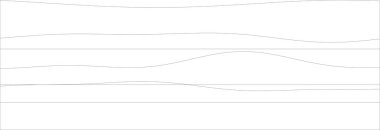 Beyaz arkaplandaki kıvrımlı dalgaların soyut sürekli çizgi sanatı.