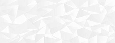 Modern arkaplan veya sunumlar için beyaz çokgen üçgenler ile Geometrik soyut tasarım.