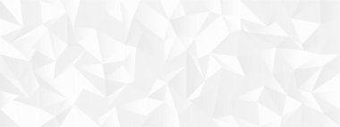 Modern arkaplan tasarımı için beyaz ve gri olarak soyut geometrik çokgen deseni.