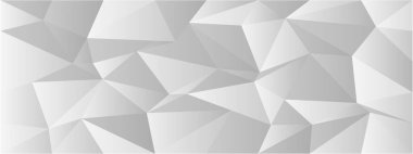 Modern arkaplan ve dokular için gri çokgen tasarımı içeren soyut geometrik desen.