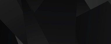 İnce eğimli soyut geometrik siyah çokgen arkaplan.