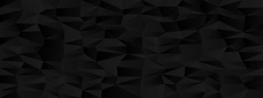 Modern tasarım ve arka planlar için soyut geometrik kaos deseni siyah.