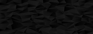 Modern tasarım projeleri için koyu çokgen şekilli soyut geometrik desen.