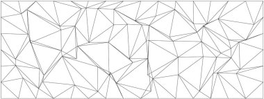 Modern tasarım ve sanatsal arka planlar için kaotik çizgiler ve şekillerle Geometrik soyut desen.