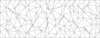 Modern sanatsal arkaplanlar için soyut geometrik şablon ve kaotik üçgen tasarımı.