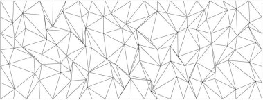 Modern tasarım arkaplanları için düzensiz üçgen şekilli Geometrik kaos deseni.