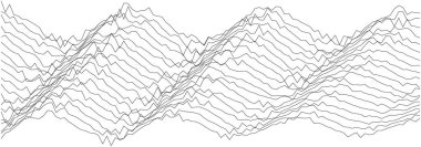 Çağdaş arkaplan veya duvar kağıdı için soyut geometrik dalga deseni tasarımı.